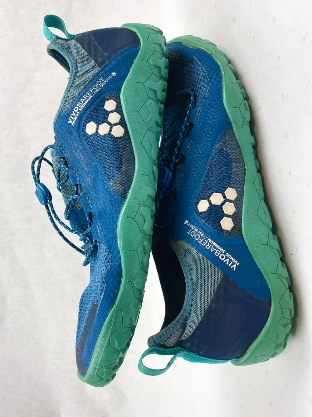 Vivobarefoot Primus Swimrun FG Blue Teal Minimalist Running Shoes Men's US 10